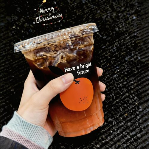 一次性外带PET带盖咖啡奶茶杯