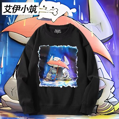 舒适面料卡通动漫宽松卫衣