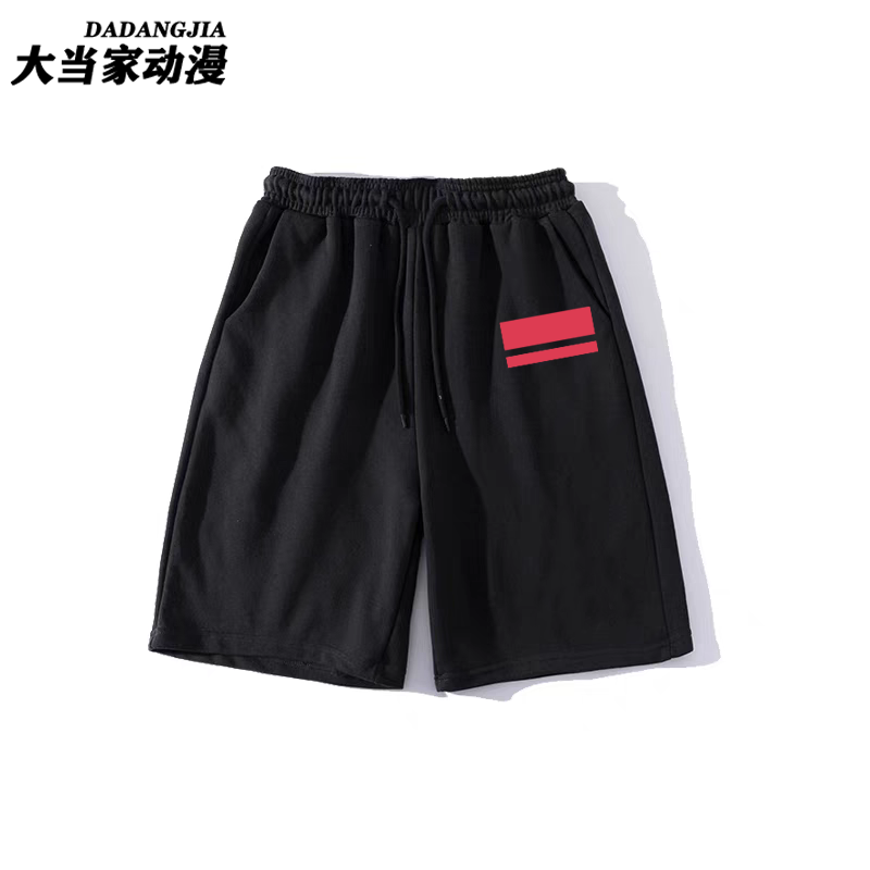 五分裤宽松卡通动漫有型短裤