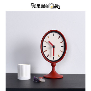 表摆放台式客厅高级感高颜值2025新款网红桌面台钟创意小时钟摆件