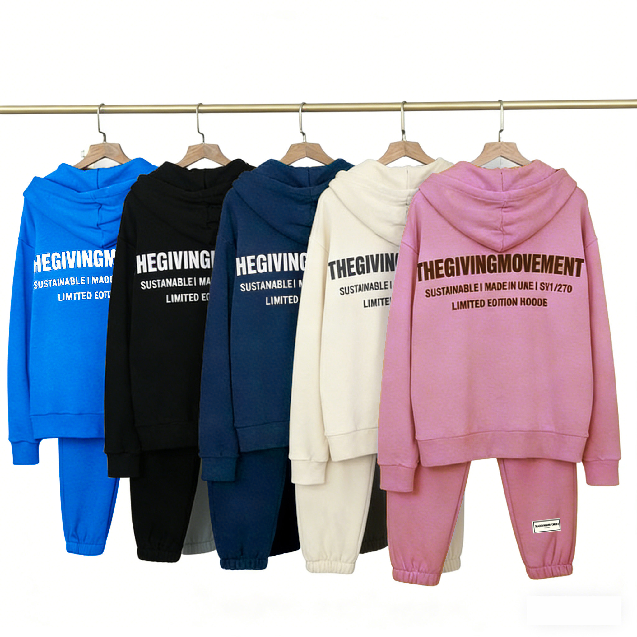 TGM全棉连帽卫衣情侣两件套