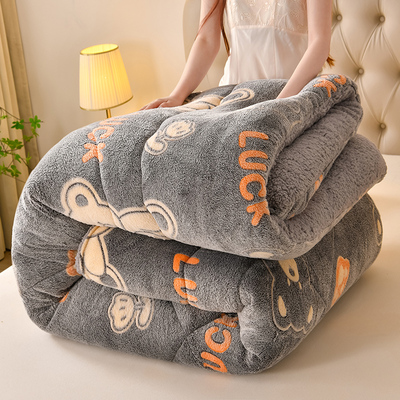 冬季加厚棉被双面绒被子棉被