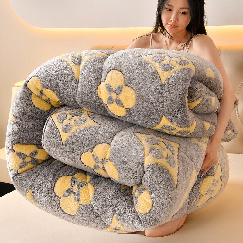 冬被加厚保暖双面绒被芯宿舍被褥牛奶绒秋冬被羊羔绒棉被双人被子,床上用品,化纤被,淘宝优惠券,粉丝福利购,淘宝优惠卷