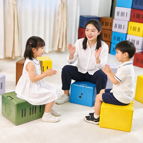 学生教室专用舞台凳大合唱六面体方凳多功能音乐凳积木口才班凳子