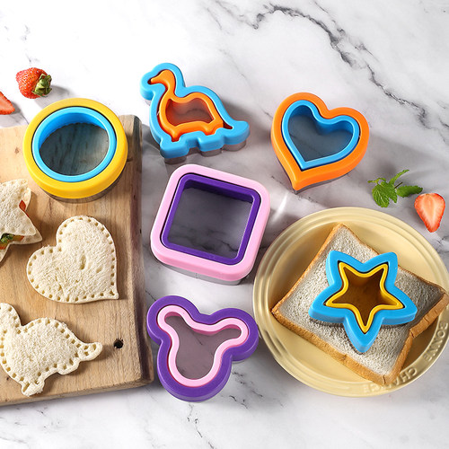 不锈钢塑料卡通三明治模吐司面包