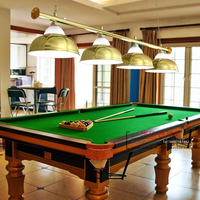 台球桌球吊灯台球厅桌球室俱乐部灯黑八斯诺克专用led无影台球灯