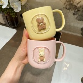 创意漱口杯太空舱小熊儿童漱口刷牙杯加厚耐摔水杯宝宝洗漱杯牙缸