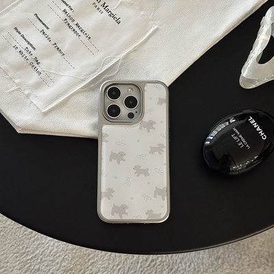 高级感电镀银边16ProMax手机壳