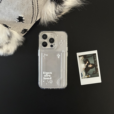 原创设计复古插卡照片手机壳苹果