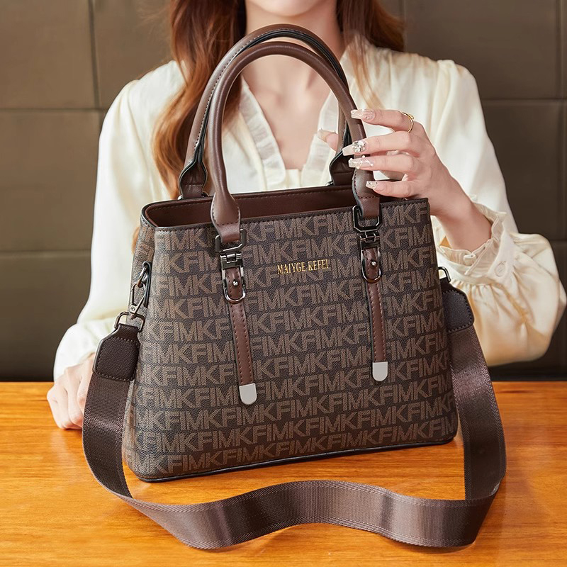 香港真皮2025新款外贸高级包包大容量托特包女时尚单肩斜挎手提包