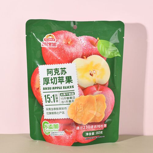 新馋派新疆阿克苏厚切苹果干办公室休闲零食果脯蜜饯小零嘴 - 封面