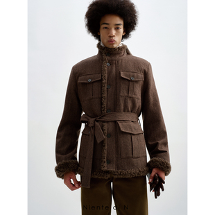 收腰贴袋猎装 夹克 Niente