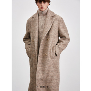 领毛呢长款 西装 大衣廓形简约外套 经典 Niente
