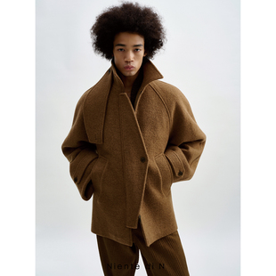 插肩袖 毛呢廓形感风衣 Niente