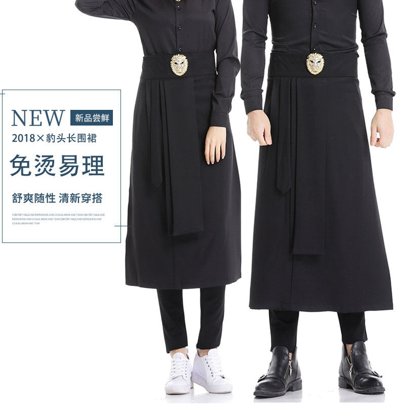 18潮男潮女发廊助理可调暗扣围工装制服