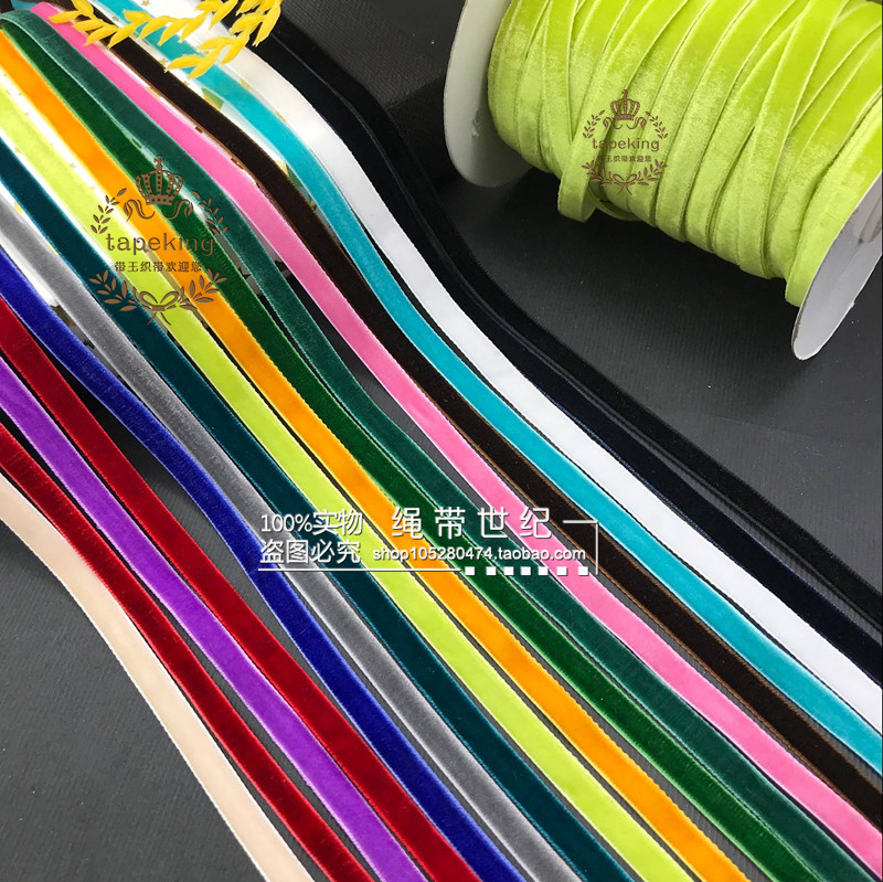 6mm发饰蝴蝶结材料单面丝带