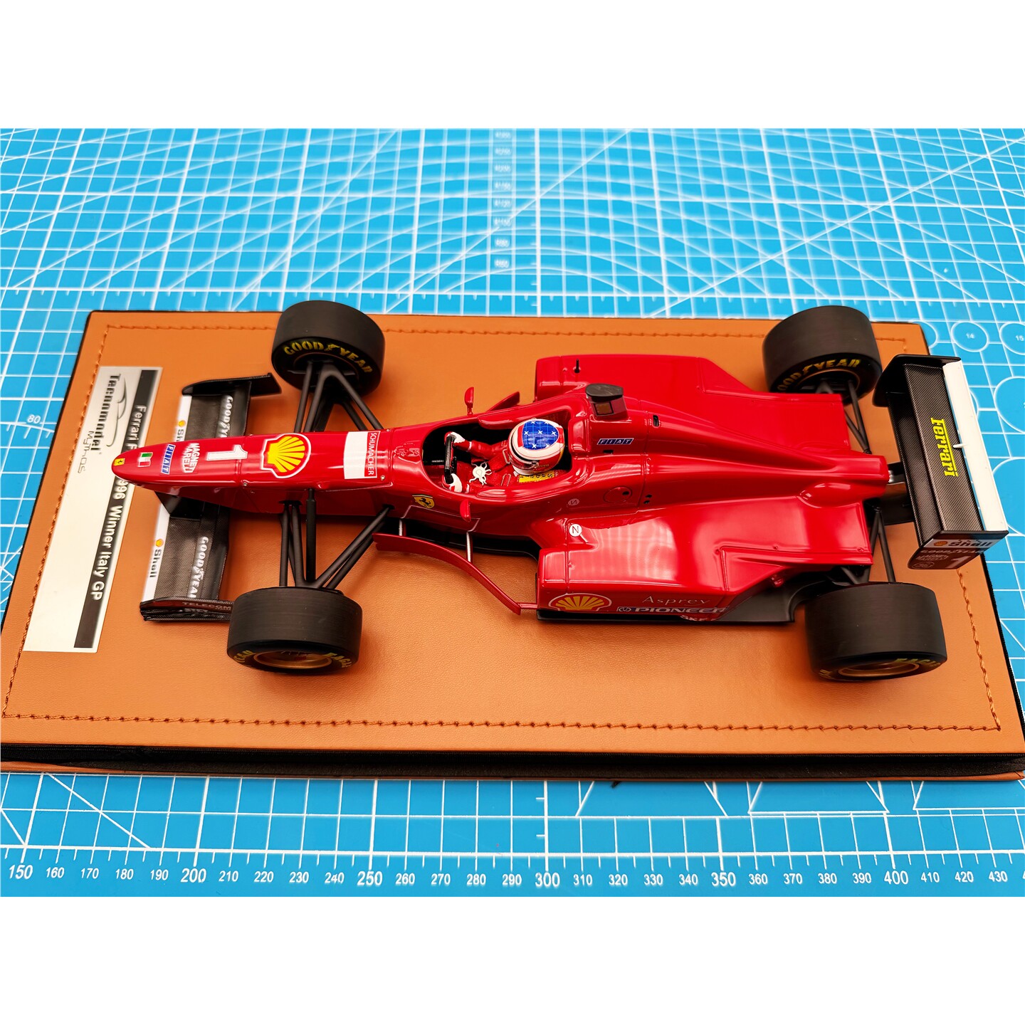 一物一拍Tecnomodel F1车模 1/18 1996 F310 舒马赫 意大利 第1名
