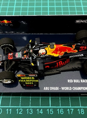 全新 迷你切 F1车模 1/43 2021 RB16B 维斯塔潘 阿布扎比 第1名