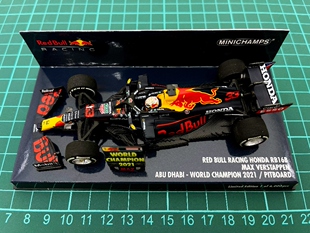 全新 迷你切 F1车模 1/43 2021 RB16B 维斯塔潘 阿布扎比 第1名