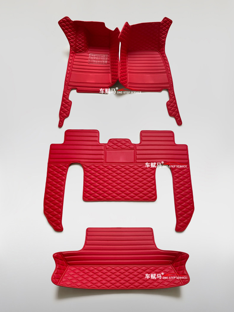 tesla特斯拉model x越野5座6座7座专用豪华suv全包围皮革脚垫防水
