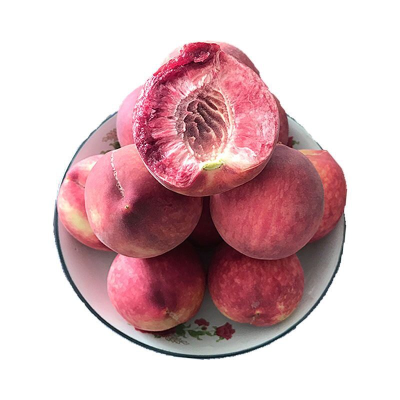 湖北随州广水胭脂红桃子血桃鲜桃新鲜桃子现摘现发货广水特产5斤