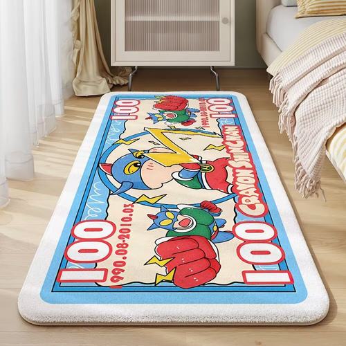 羊绒儿童方地毯卧室加厚蜡笔小新