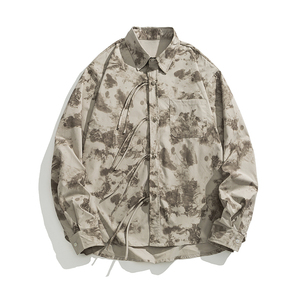 秋冬打底衬衫外套复古面料日系羊角袖汉服风衬衫 C84 F75图片