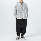 秋冬风新款日系做旧复古功夫汉服唐装立领夹克JK77P105，男装夹克，电商B375