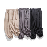 新中式夏装纯色收口汉服收口风小脚裤K154F65，男装民族服装，电商B375