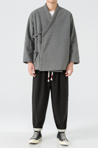 2024加大码宽松棉服加绒风汉服唐装外套开衫 JK53 P120图片