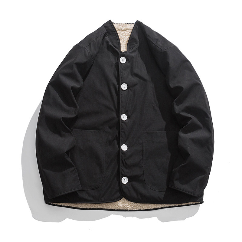 2023风两面穿毛绒厚棉衣汉服唐装两件套棉服JK35P140,男装棉衣,电商B375