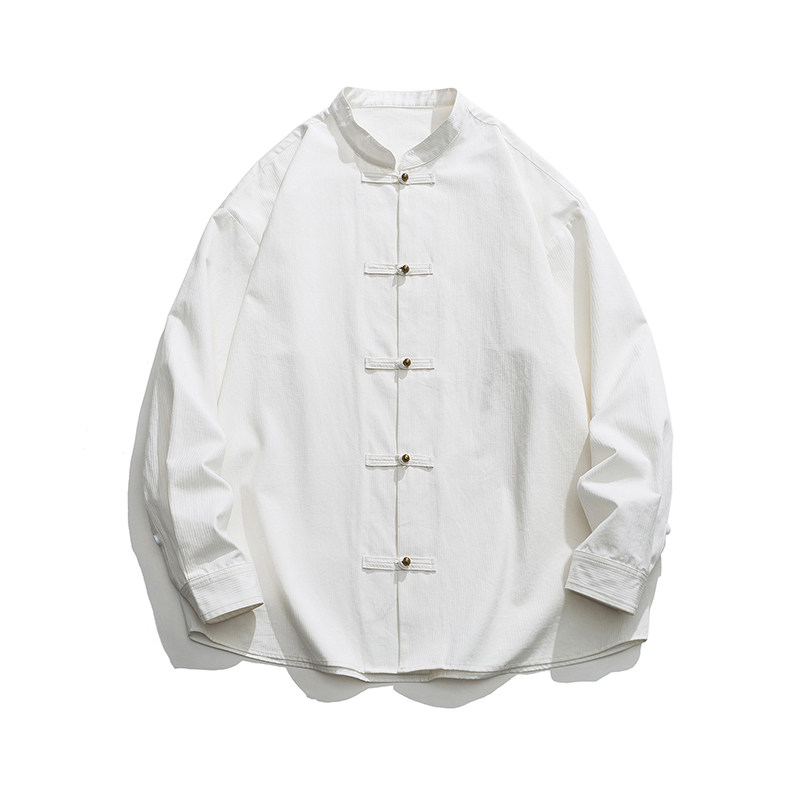 秋新中式唐装纯棉中式布扣结婚礼服中式风衬衫 JK42 P75图片
