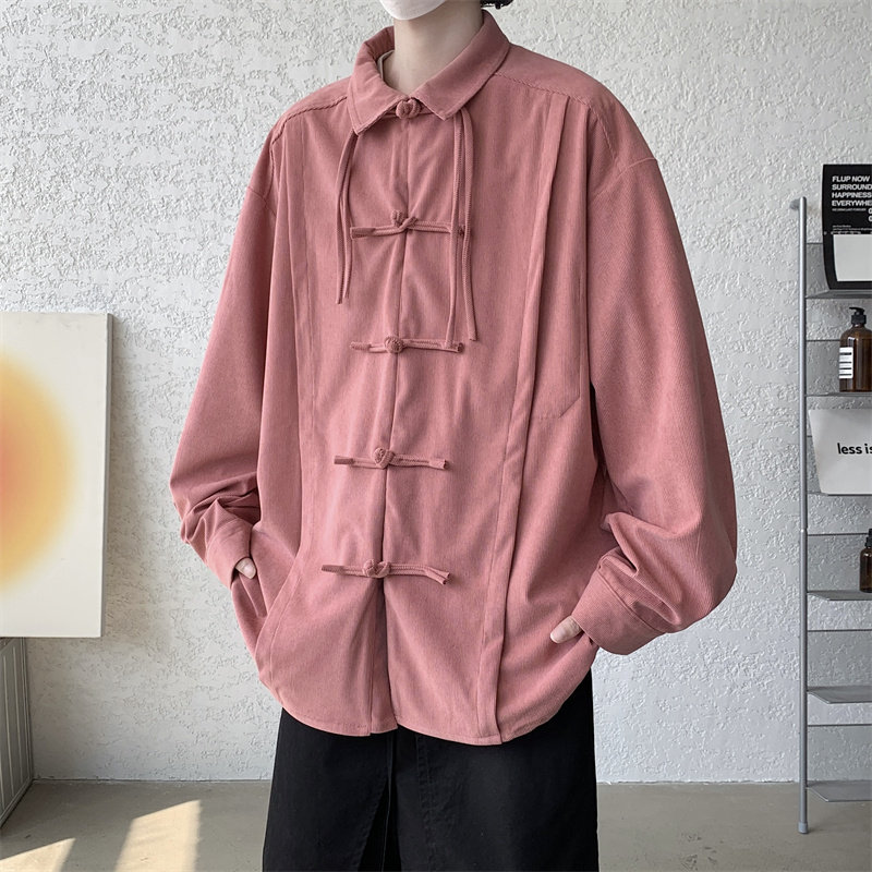 24年春夏加大码汉服打底长袖太极服男女通穿风衬衫C53F50,男装T恤,电商B375