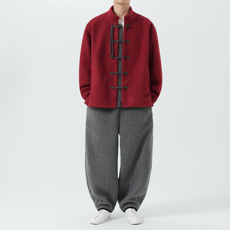 25加大码宽松立领中式古风日系潮唐装风棉衣JK72P125,男装棉衣,电商B375