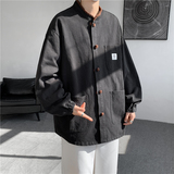 2025唐装汉服款日系水洗工装风复古盘扣夹克JK63P110，男装夹克，电商B375