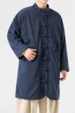 日系冬季加大码长款加绒加厚中式棉衣风棉服JK54P150，男装棉衣，电商B375