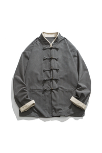 秋冬厚外套复古太极服汉服改良唐装风中式夹克 JK47 P100图片