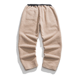 24年冬加绒厚皮毛一体保暖风汉服唐装搭配休闲裤K146P85，男装休闲裤，电商B375