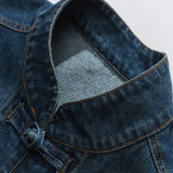 秋冬古风加大码宽松牛仔夹克加绒加厚风外套JK43-1P130，男装夹克，电商B375