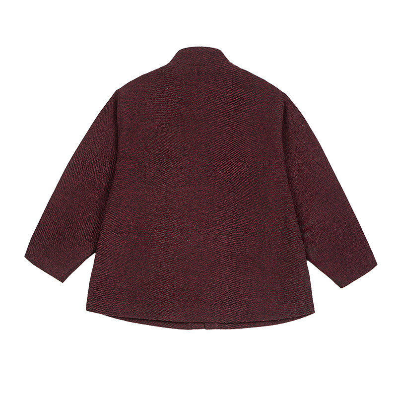 秋冬宫廷制服古风做旧毛呢厚风夹克汉服平铺图JK80P110,男装夹克,电商B375
