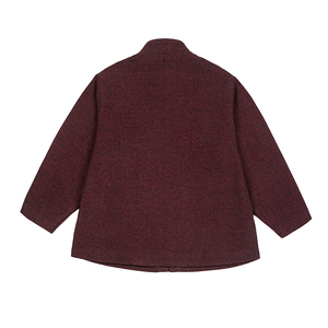 秋冬宫廷制服古风做旧毛呢厚风夹克汉服平铺图 JK80 P110图片