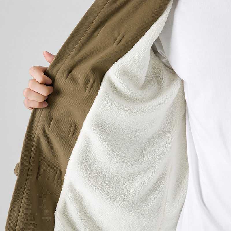 24年太极服加绒厚保暖立领毛呢风唐装棉服JK50P135,男装棉衣,电商B375