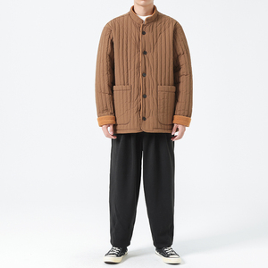 冬立领唐装汉服盘扣新中式港风两面穿风棉衣 JK57 P165图片
