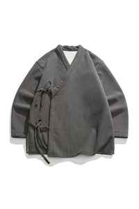 24年加绒加厚汉服唐装加绒外套风日系棉衣道袍 JK53 P120图片