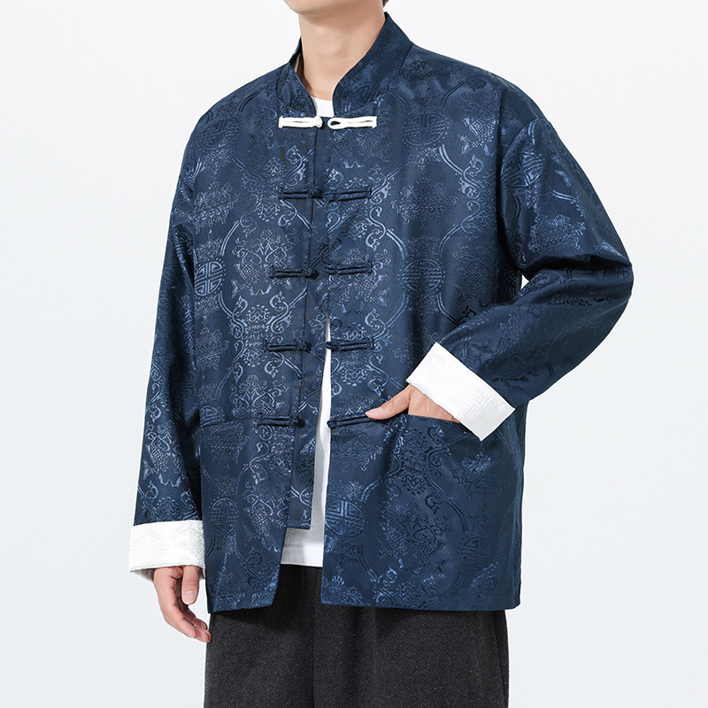 秋汉服男女通穿立领太极户外工装港风风夹克JK79P95,男装夹克,电商B375