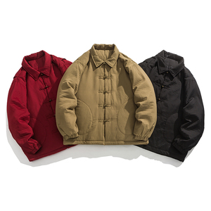 24年新中式布扣复古汉服平铺图实物图风棉衣 JK71 P130图片