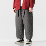 加厚风冬加棉新中式唐装日系棉棉裤（送腰带）K172P85，男装棉裤，电商B375