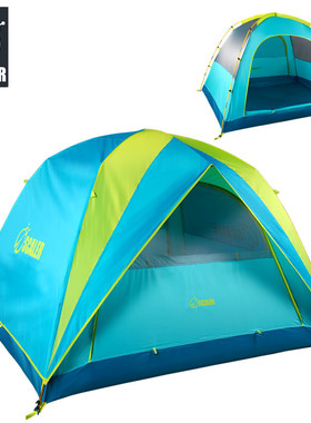 SCALER/思凯乐Z6423025户外登山野营帐篷3人多人双层风景线VII