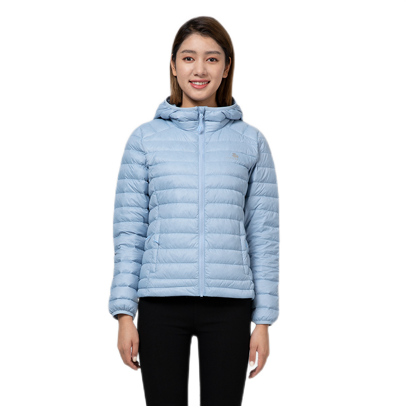 连帽立领修身轻薄羽绒服秋冬新品