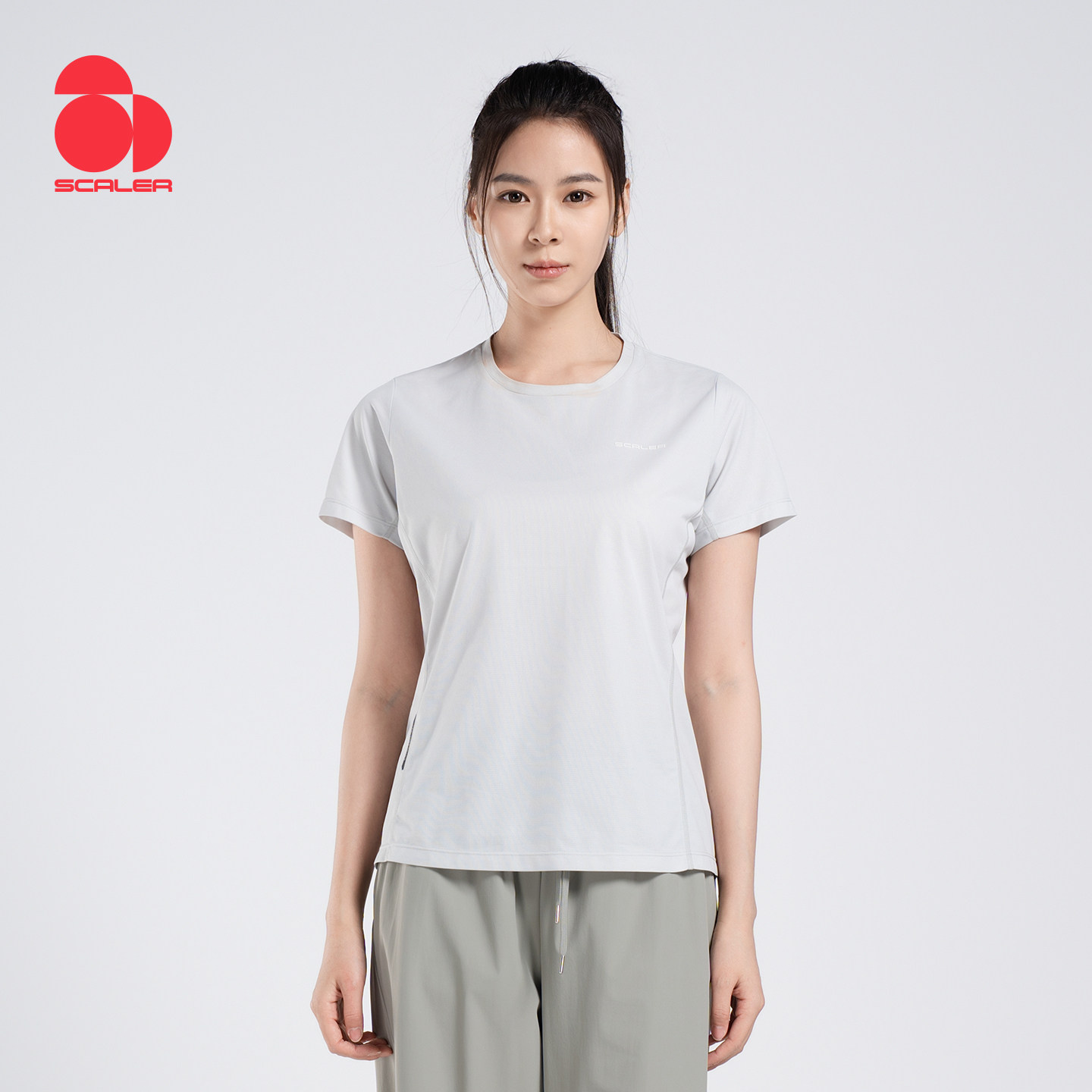 SCALER思凯乐户外26夏季新款男女短袖吸湿速干防晒T恤圆领速干衣